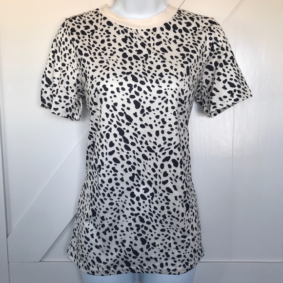 Leopard print short sleeve top - Picture 4 of 5